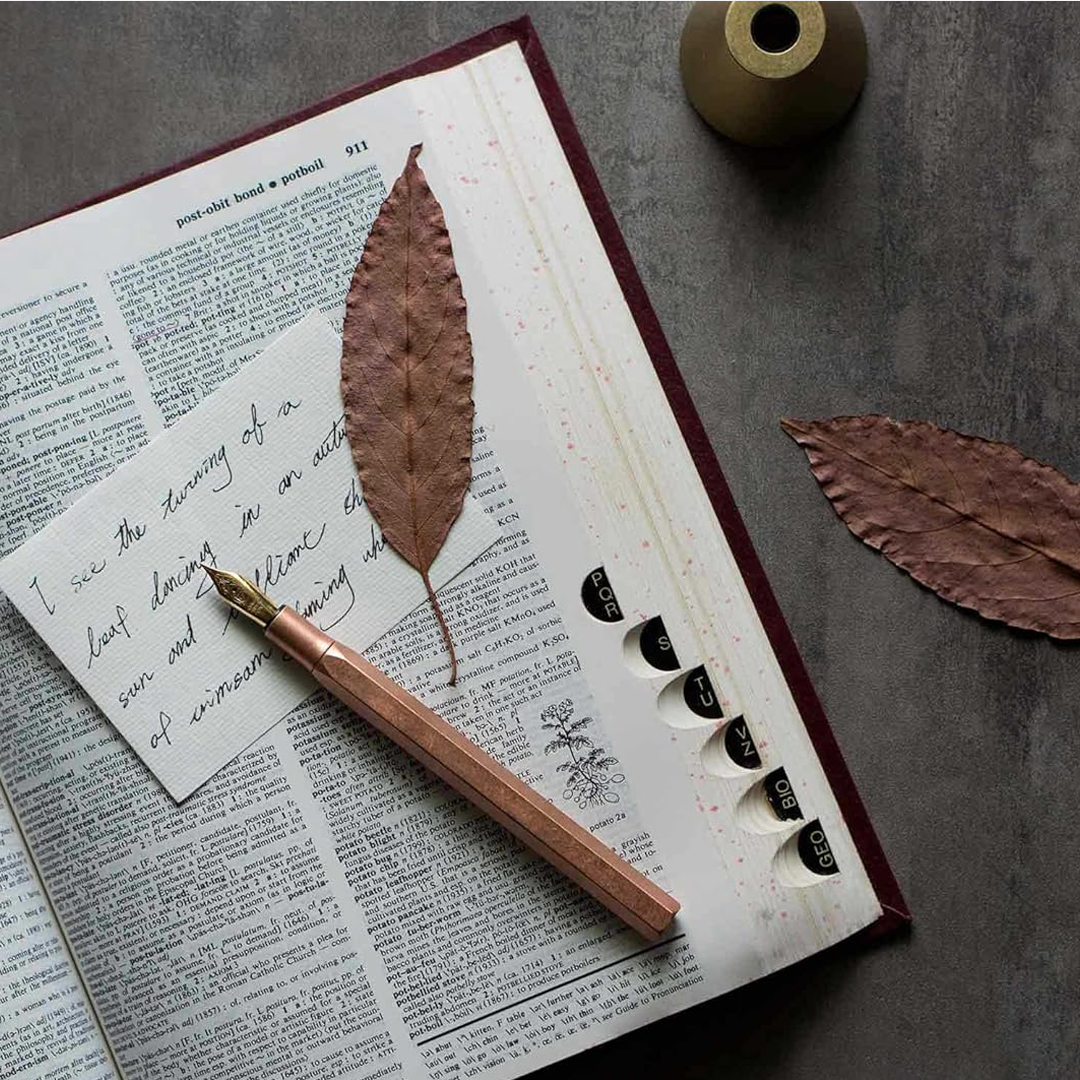 Ystudio Classic Revolve Desk Fountain Pen – Copper