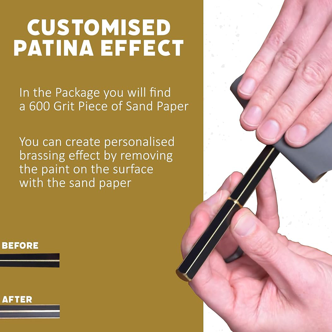 Ystudio Classic Revolve - Fountain Pen Brass Hexogon | Medium Nib