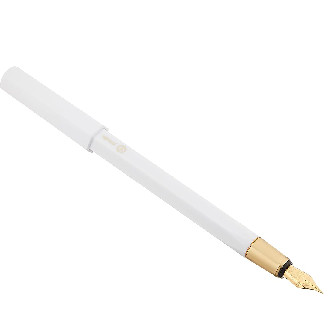 Ystudio Resin Series – Fountain Pen in White Colour | Fine Nib
