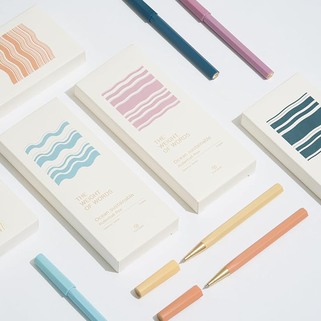 Ystudio Glamour Evolve Sustainable Rollerball Pen - Dawn Yellow