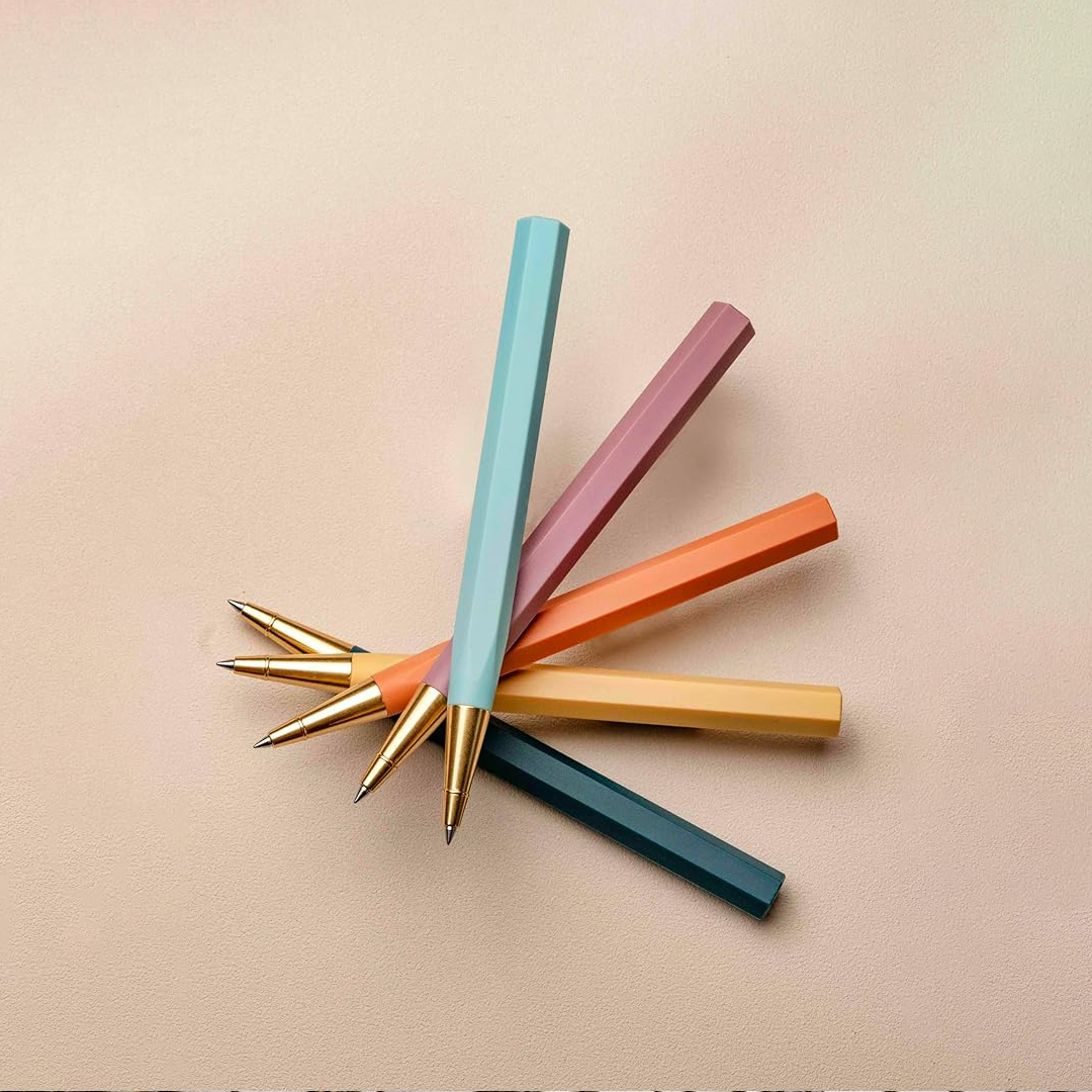 Ystudio Glamour Evolve Sustainable Rollerball Pen - Sunset Orange