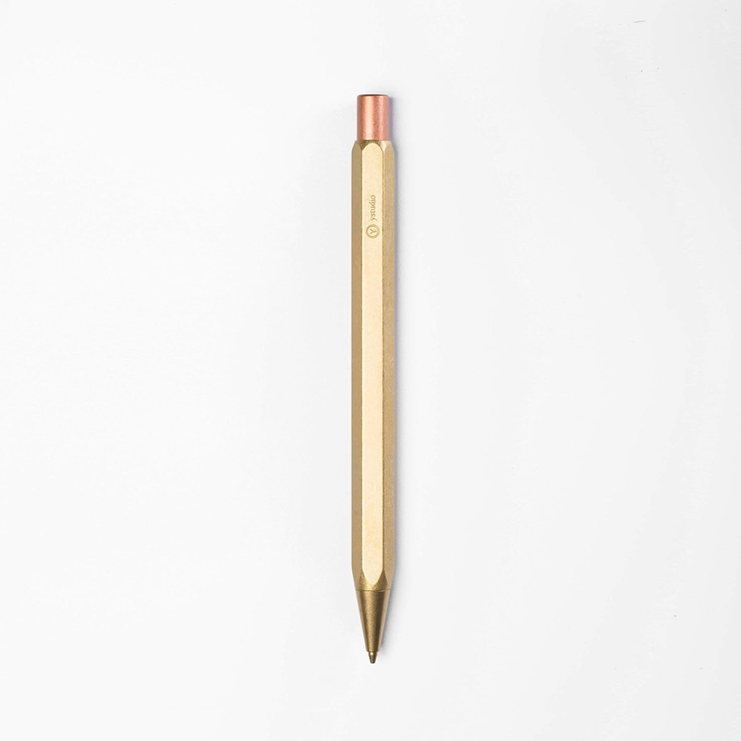 Ystudio Classic Revolve 0.7mm Mechanical Pencil – Brass