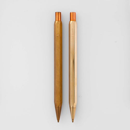 Ystudio Classic Revolve 0.7mm Mechanical Pencil – Brass