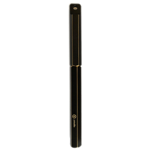 Ystudio Classic Revolve Portable Fountain Pen – Black Metal (Medium Nib)