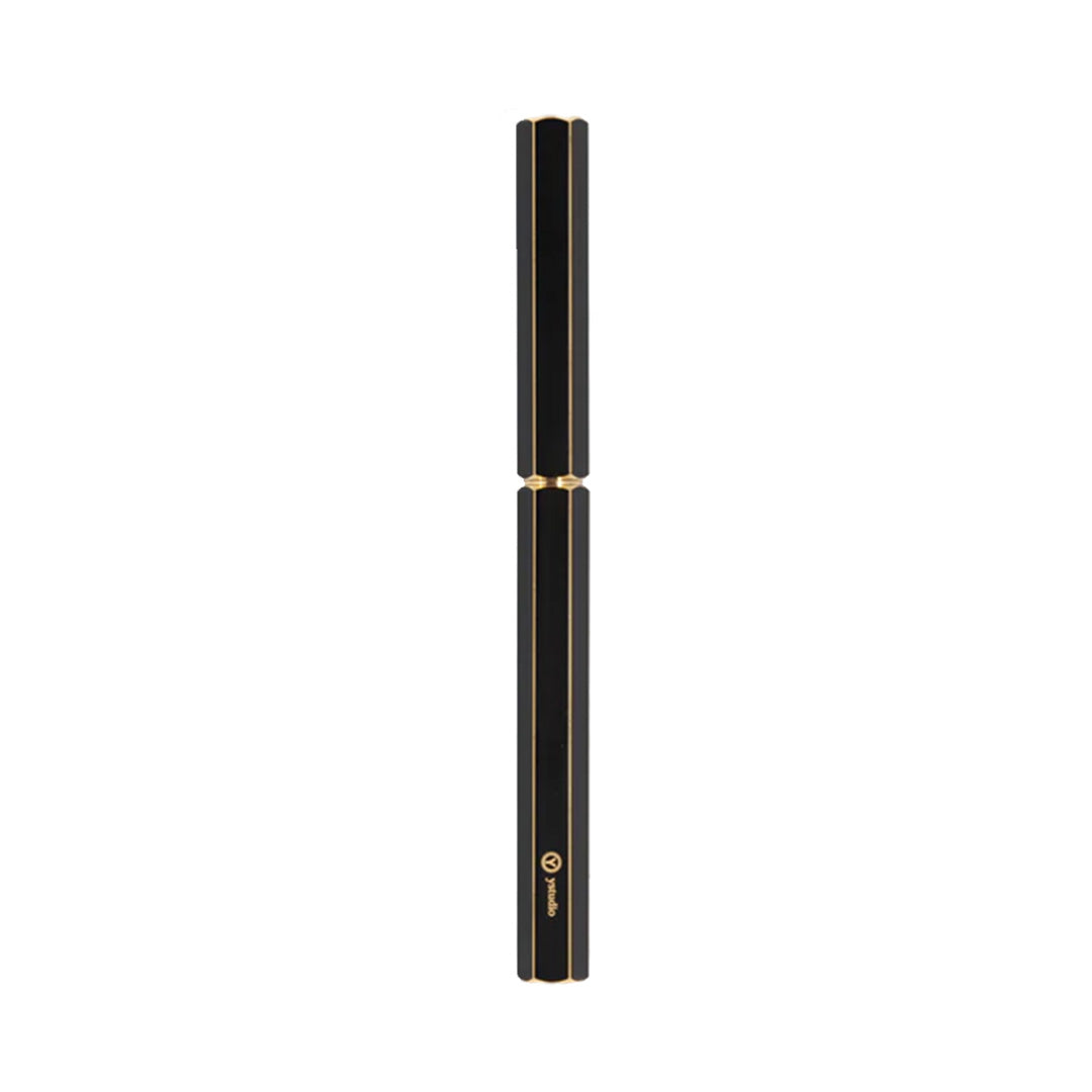 Ystudio Classic Rollerball Pen – Black Brassing (Fine Nib)