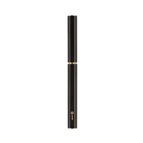 Ystudio Classic Rollerball Pen – Black Brassing (Fine Nib)