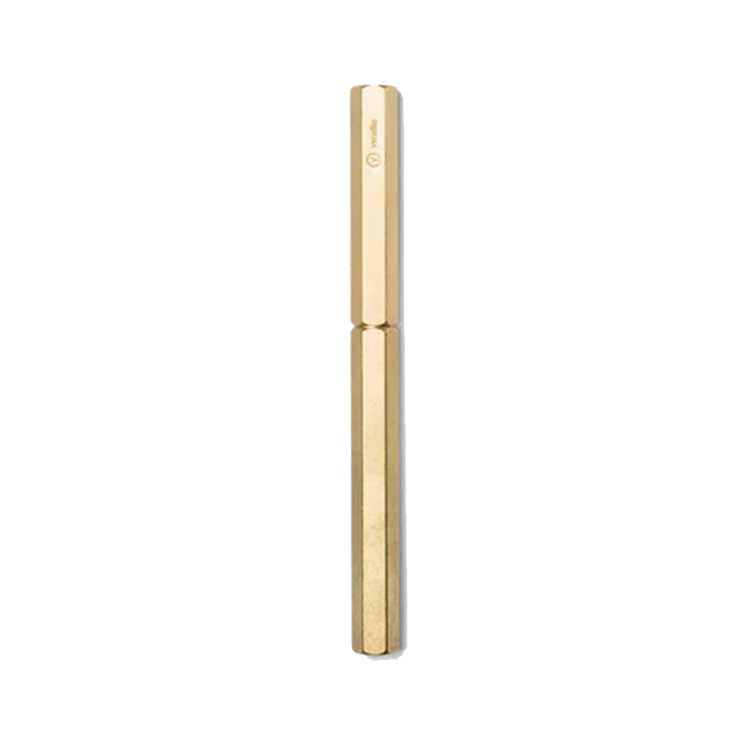 Ystudio Classic Revolve Rollerball Pen – Brass Gold