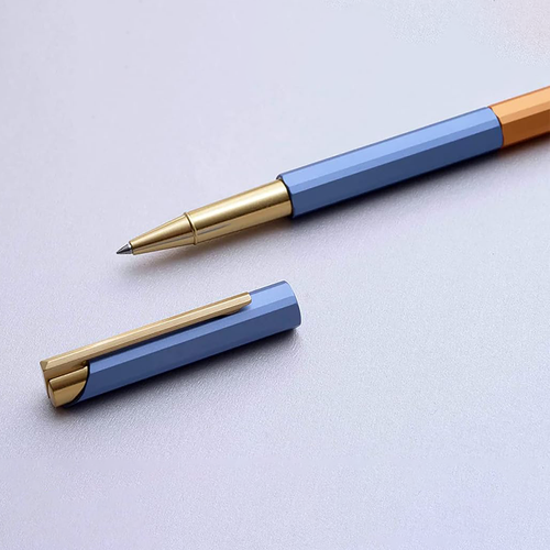 Ystudio Glamour Evolve - Bihex Rollerball Pen | Blue Gin